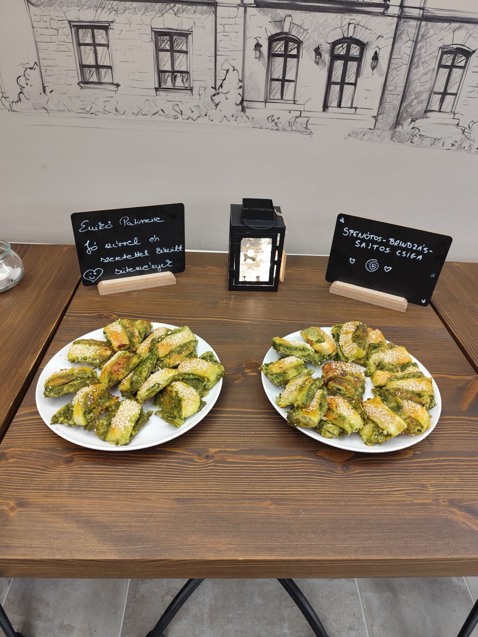 spenótos-bryndzás tekercs – nagy